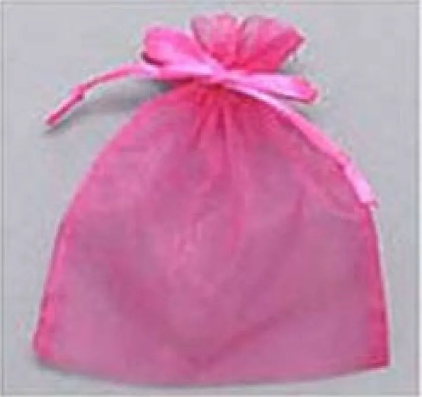 6.75”x 9.5” XLarge HOT PINK Organza Gift Bag 12 Pieces ( 1003 HPK ) sold by Oh My Jewelry