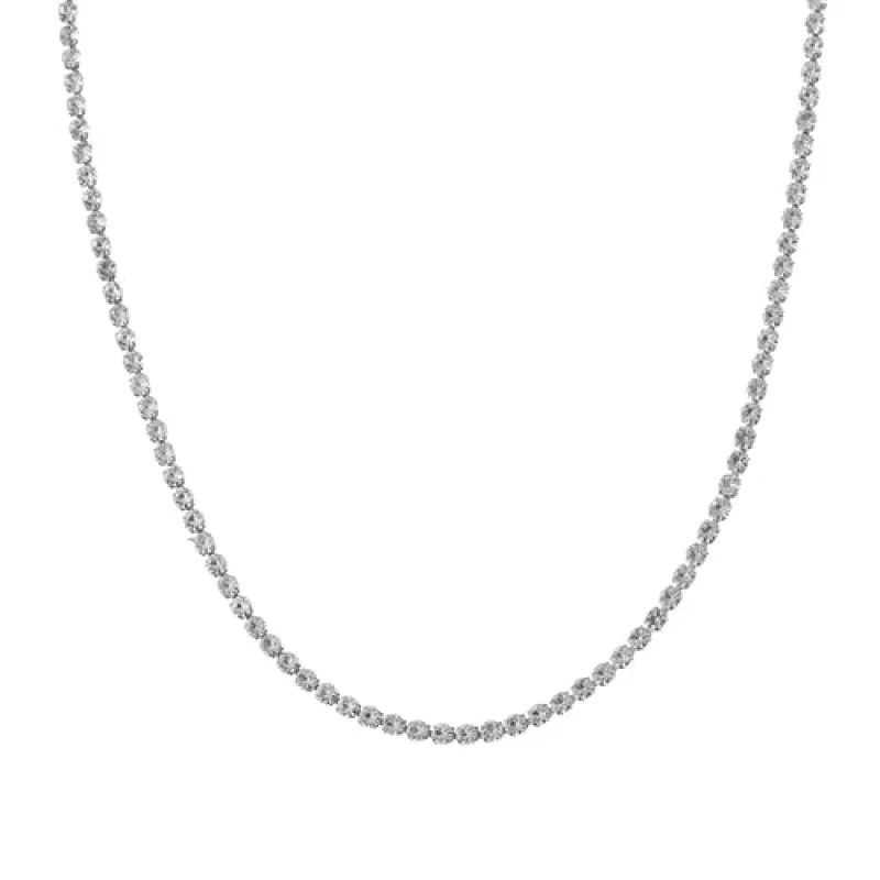 3MM SILVER NECKLACE ( 18185 CRR ) sold by Oh My Jewelry
