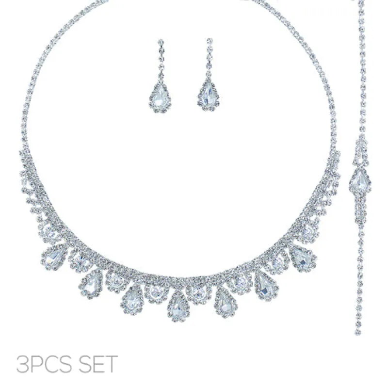 3 PIECE NECKLACE SET ( 18616 CRS ) sold by Oh My Jewelry