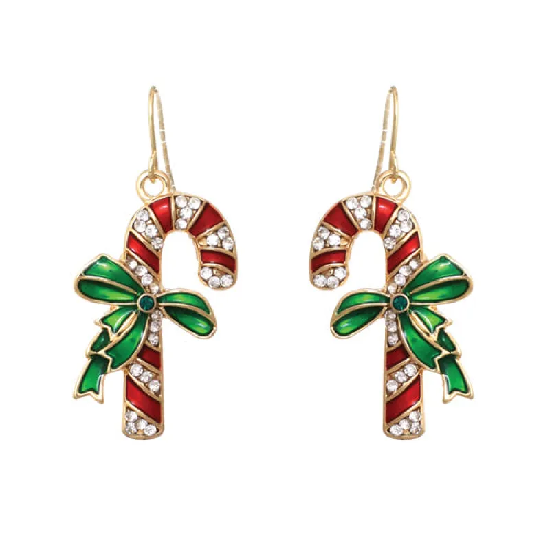 CANDY CANE EARRINGS ( 23614 XG ) sold by Oh My Jewelry