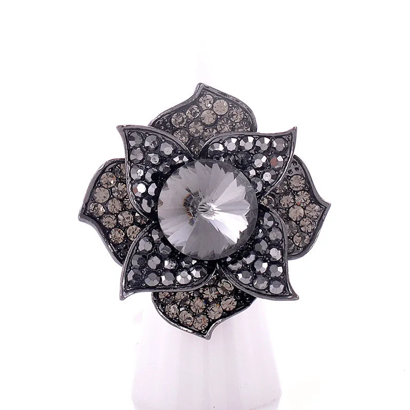 BLACK DIAMOND FLOWER RING STONES ( 1311 BD ) sold by Oh My Jewelry