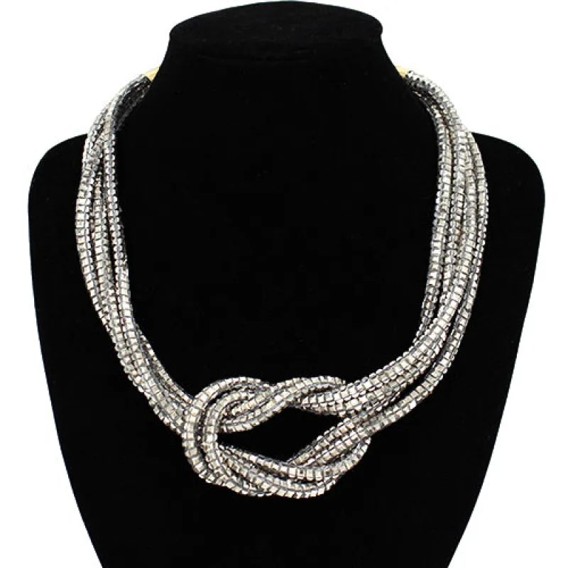 GOLD CLEAR NECKLACE ( 2140 GDCLR ) made by Oh My Jewelry