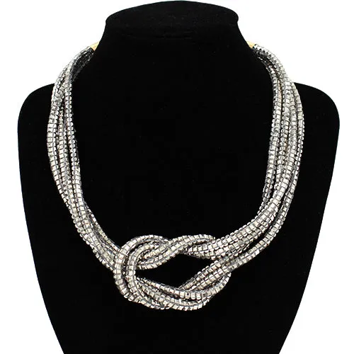 GOLD CLEAR NECKLACE ( 2140 GDCLR ) sold by Oh My Jewelry