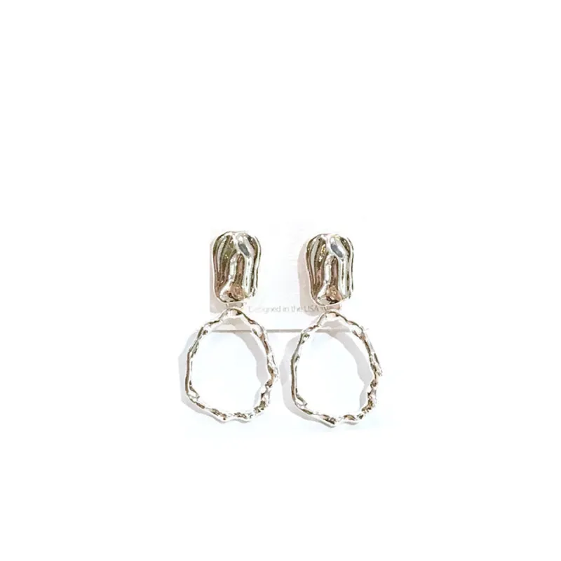 SILVER CLIP ON EARRINGS ( 58 S ) sold by Oh My Jewelry