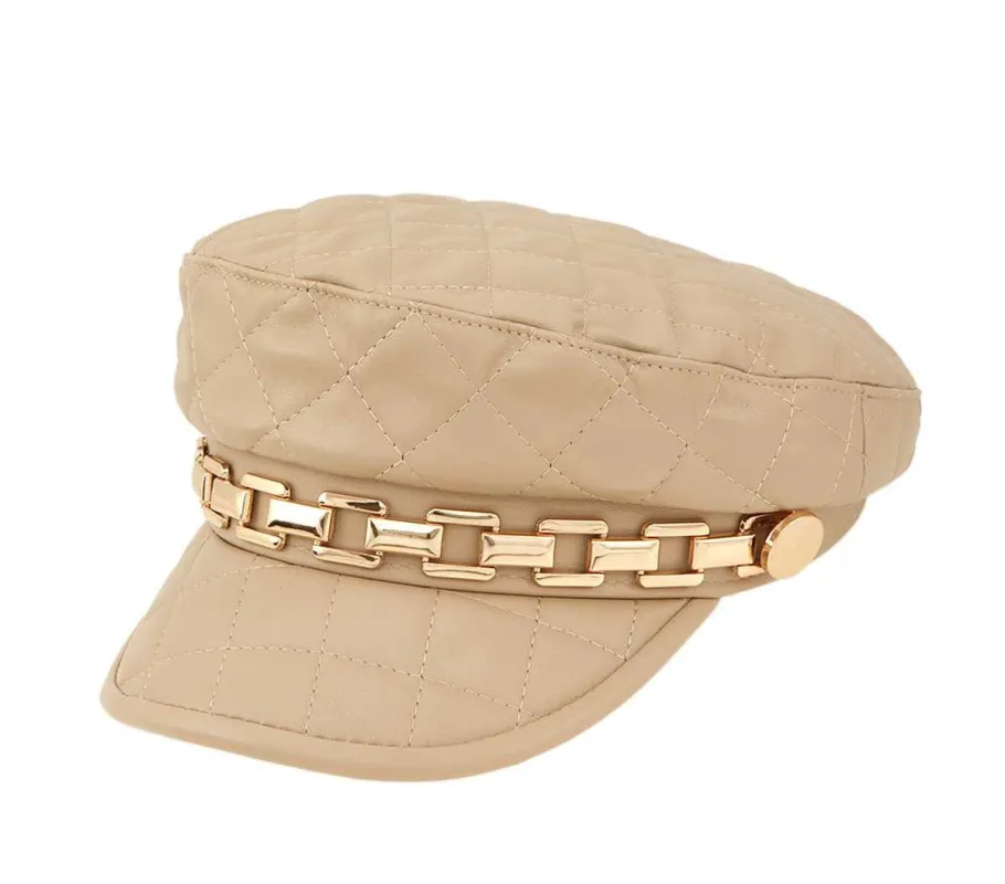 CHAIN LINK CHAIN NEWSBOY HAT CAP ( 90929 BE ) sold by Oh My Jewelry