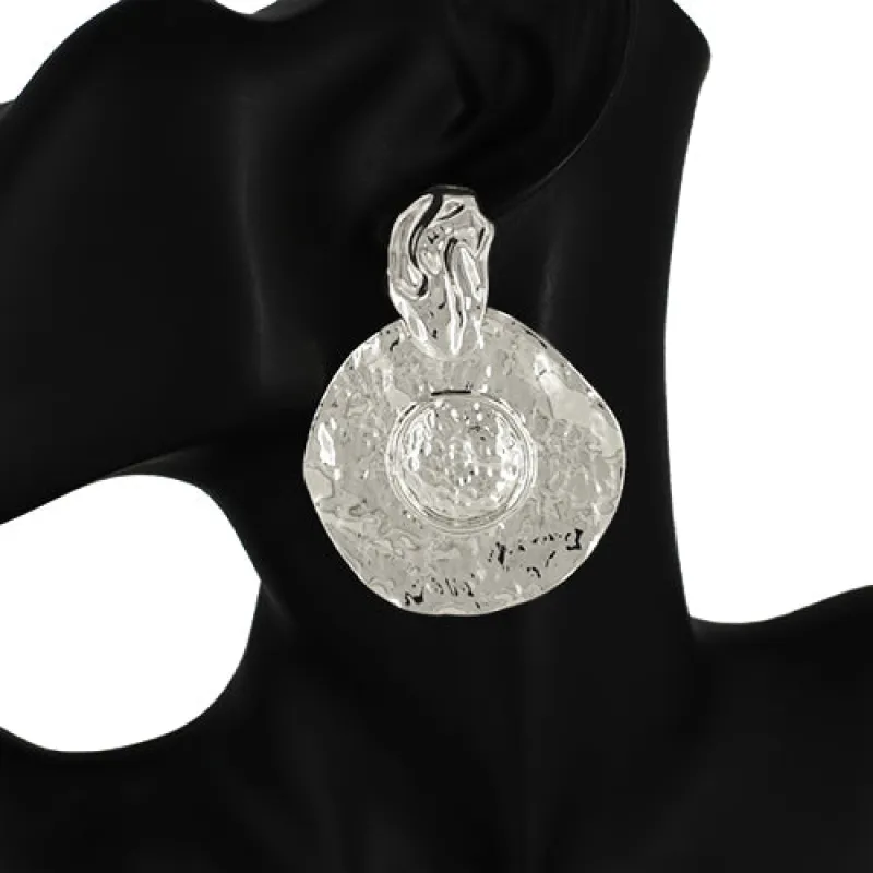 METAL ROUND EARRINGS ( 4297 RD ) sold by Oh My Jewelry