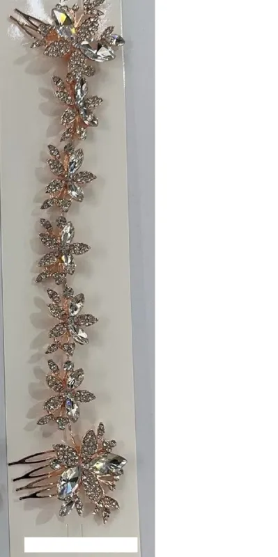 ROSE GOLD BUTTERFLY HEAD PIECE HAIR COMB ( 2350 13CL ) sold by Oh My Jewelry