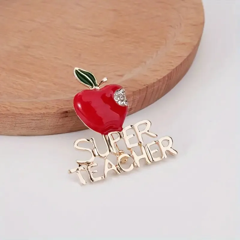 SUPER TEACHER BROOCH ( 40032 ) made by TEMU