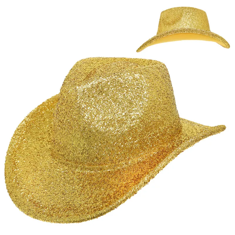 FASHION SEQUIN GLITTERING COWBOY HAT ( 2813 YE ) sold by Oh My Jewelry