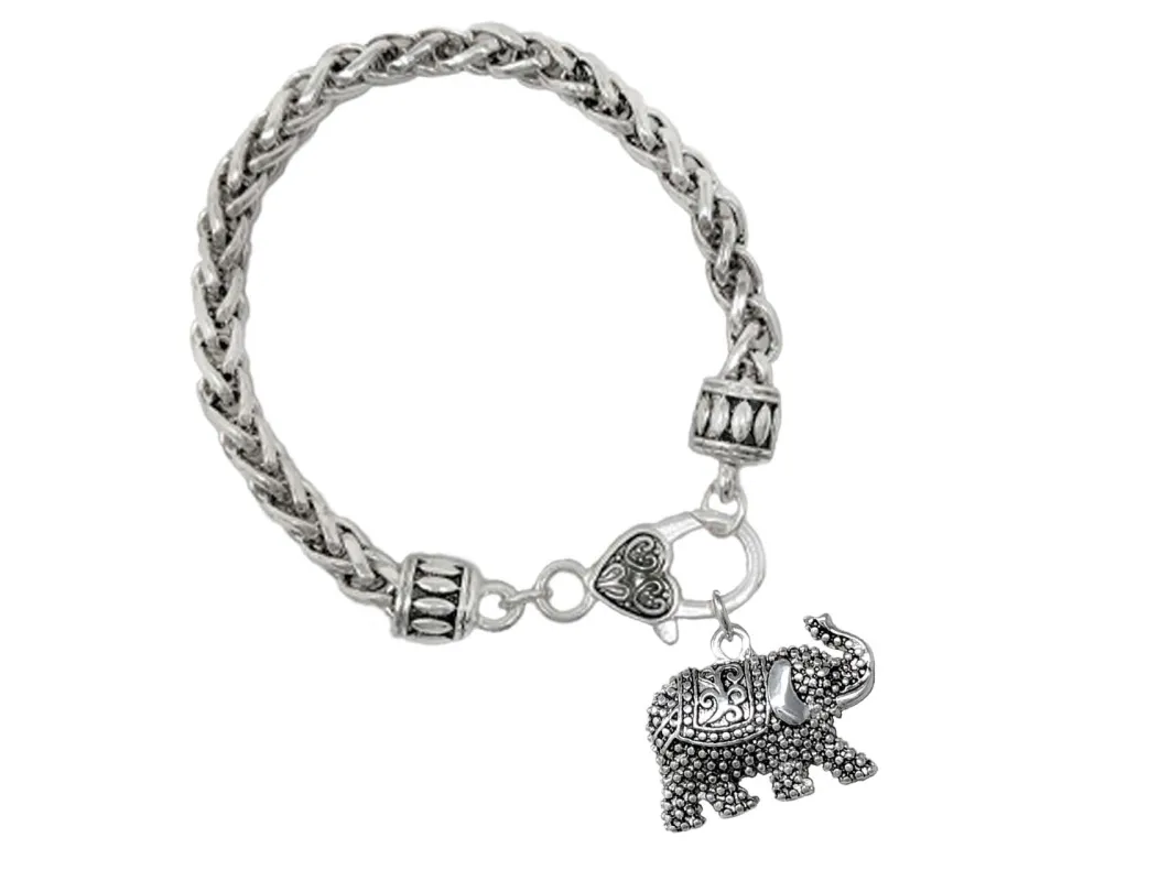 SILVER ELEPHANT BRACELET ( 02754 AS ) sold by Oh My Jewelry