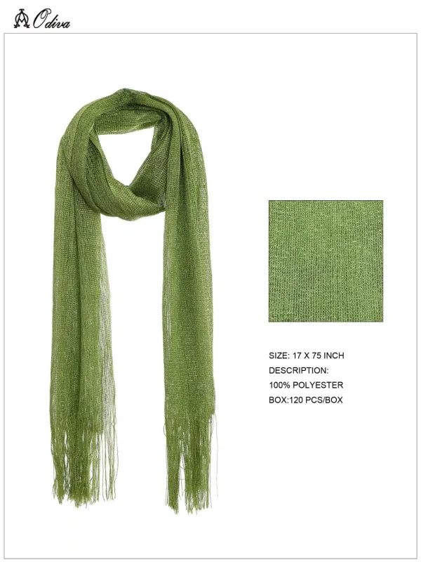 OLIVE GREEN WOMENS SCARF ( 50058 OLIVE ) sold by Oh My Jewelry