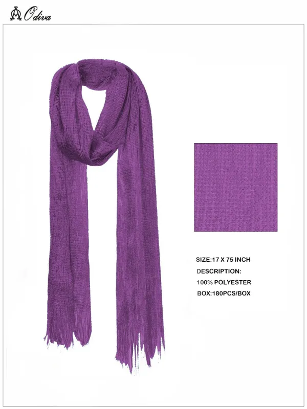 PURPLE WOMENS SCARF ( 50058 PURPLE ) sold by Oh My Jewelry