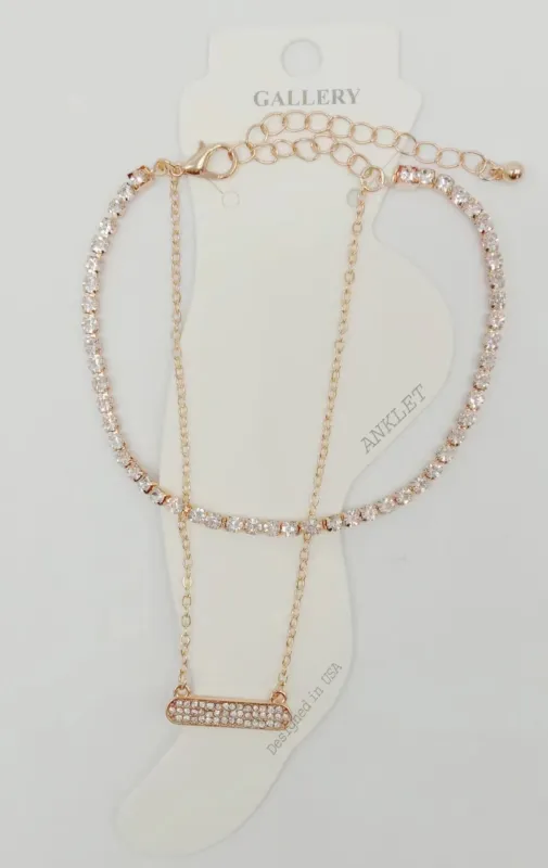 GOLD CHAIN ANKLET ( 0311 GDCR ) sold by Oh My Jewelry