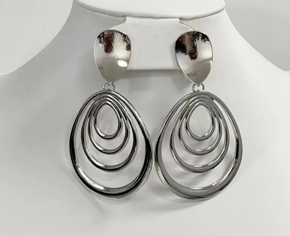 SILVER CLIP ON EARRINGS ( 3060 S ) sold by Oh My Jewelry