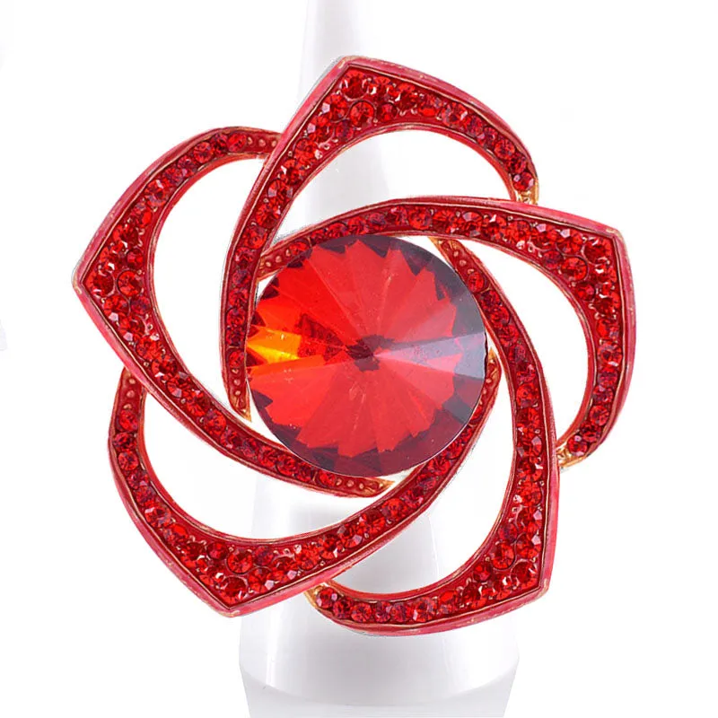 GOLD STRETCH RING RED STONES ( 1295 GRD ) sold by Oh My Jewelry