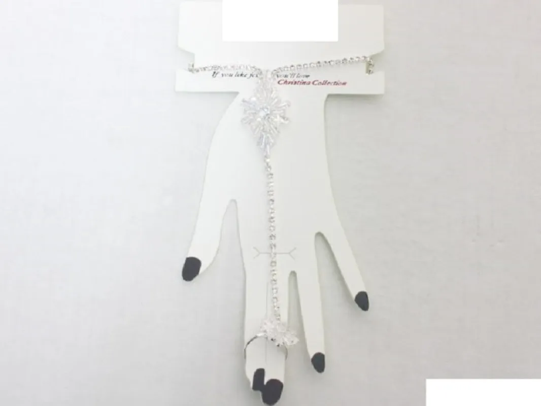 SILVER RING BRACELET CLEAR STONES ( 8772 SCRY ) sold by Oh My Jewelry