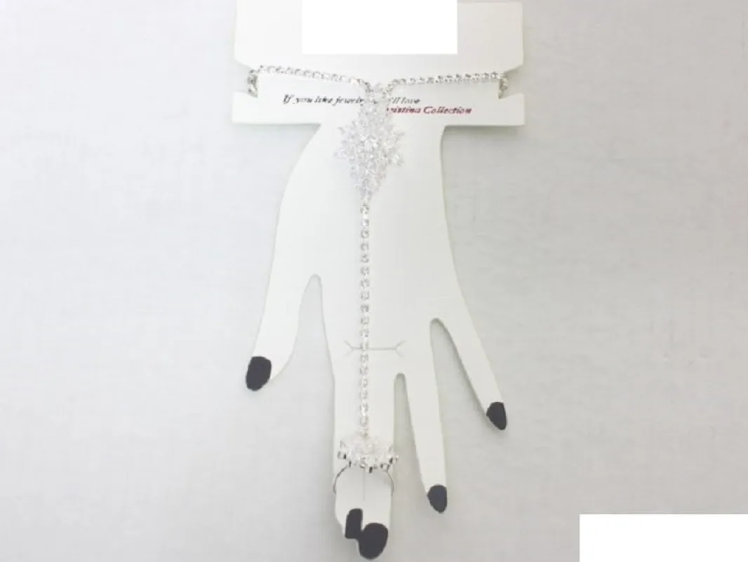 SILVER RING BRACELET CLEAR STONES ( 8771 SCRY ) sold by Oh My Jewelry