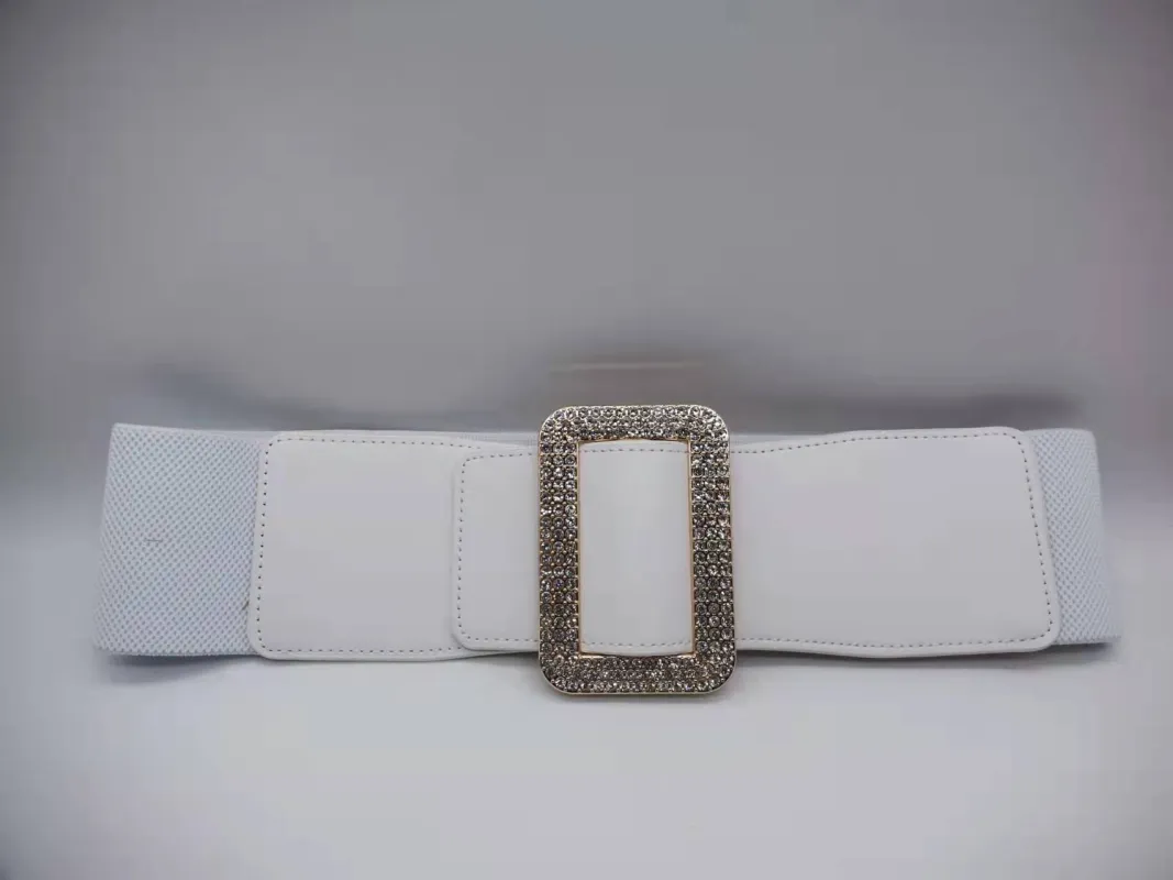WHITE GOLD STRETCH BELT ( 0230 GEWH ) sold by Oh My Jewelry