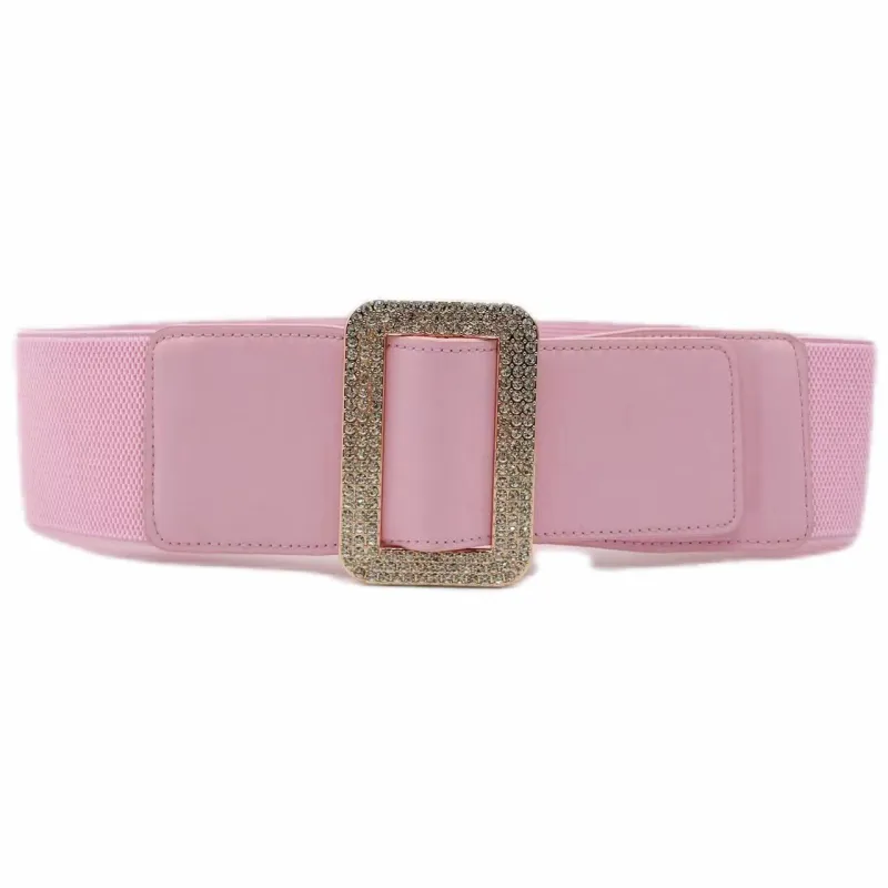 LIGHT PINK GOLD STRETCH BELT ( 0230 GDPL ) sold by Oh My Jewelry