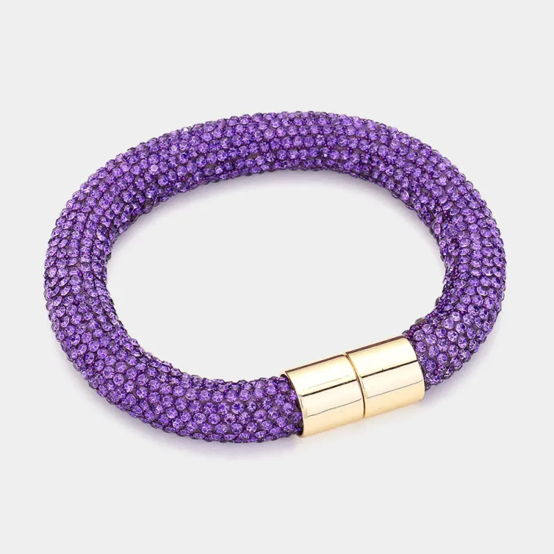 PURPLE STONE BRACELET ( 25 49 ) sold by Oh My Jewelry