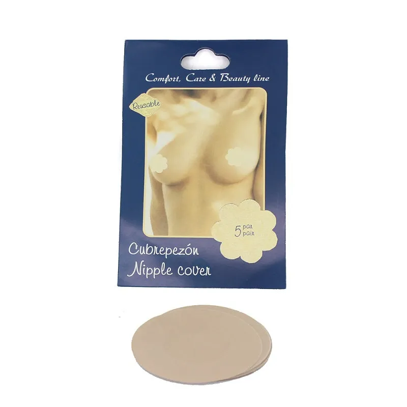 BEIGE NIPPLE COVERS 5 PAIRS made by Oh My Jewelry