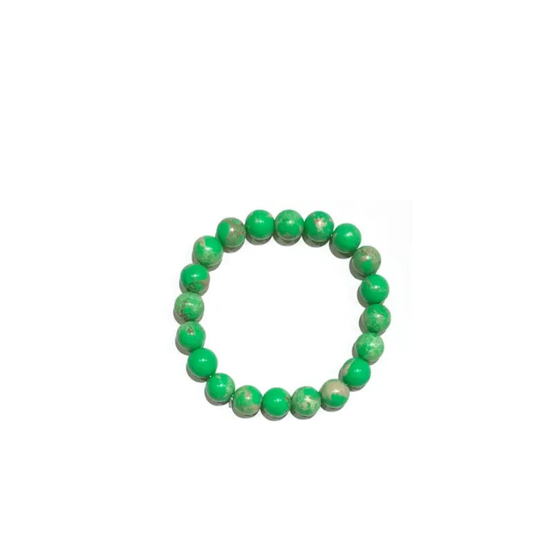 GREEN BALL NATURAL STONE STRETCH BRACELET ( 35 19 ) sold by Oh My Jewelry
