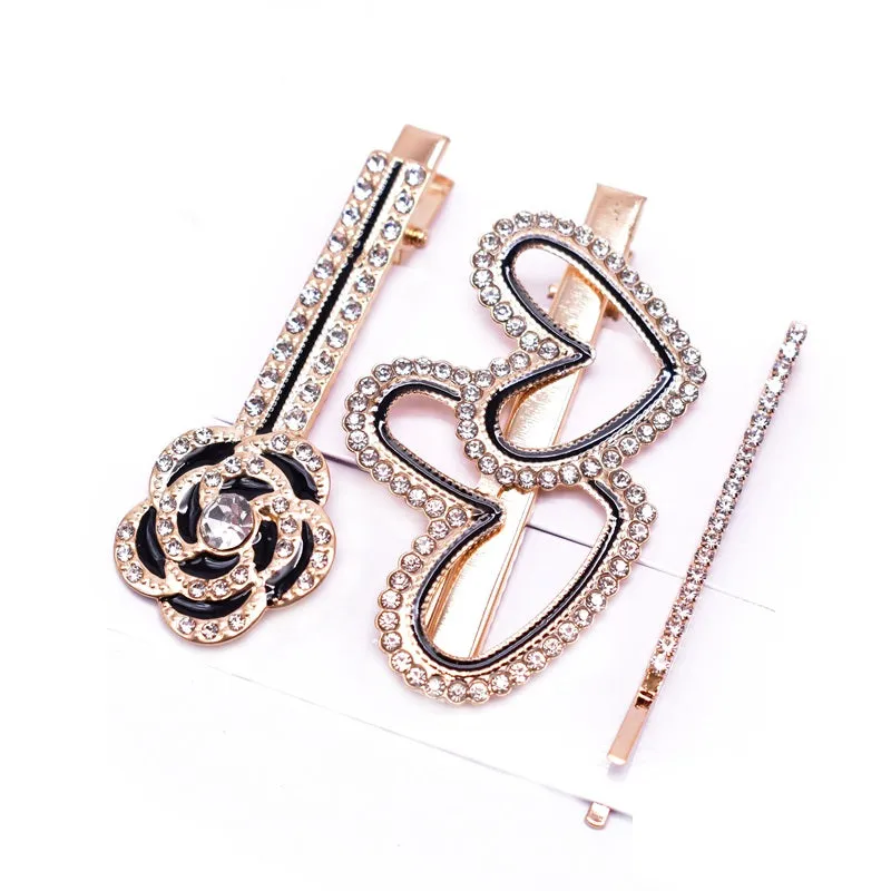 GOLD HAIR CLIP 3 PC ( 12611 ) sold by Oh My Jewelry