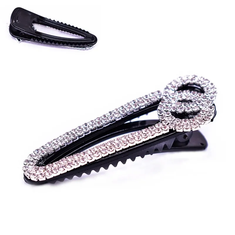 BLACK JAWCLIP STONE CLEAR STONES ( 12393 BK ) made by Oh My Jewelry