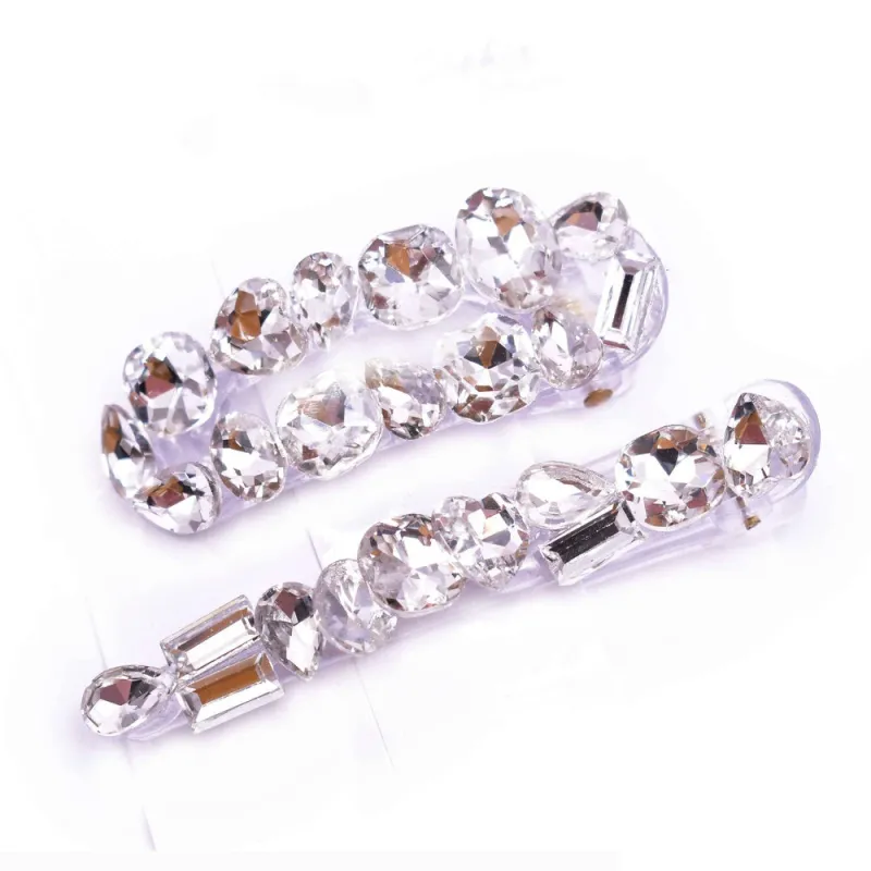SILVER FASHION 2PC HAIR CLIP ( 12563 ) sold by Oh My Jewelry