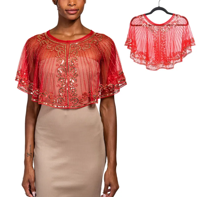 RED FASHION SHAWL ( 1270 RD ) sold by Oh My Jewelry