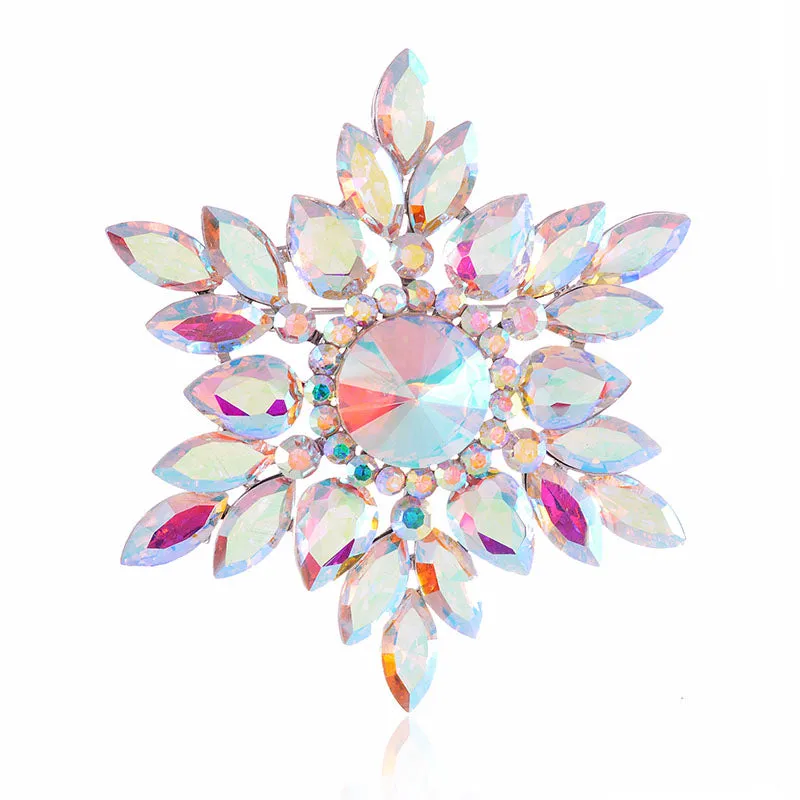 SILVER BROOCH AB STONES ( 1467 SAB ) sold by Oh My Jewelry