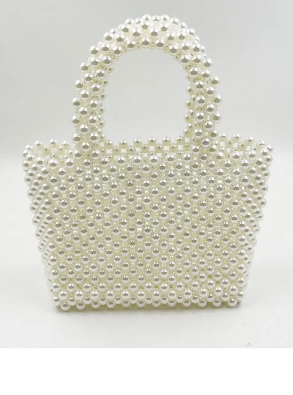 CREAM PEARL BAG ( 0094 CR ) sold by Oh My Jewelry