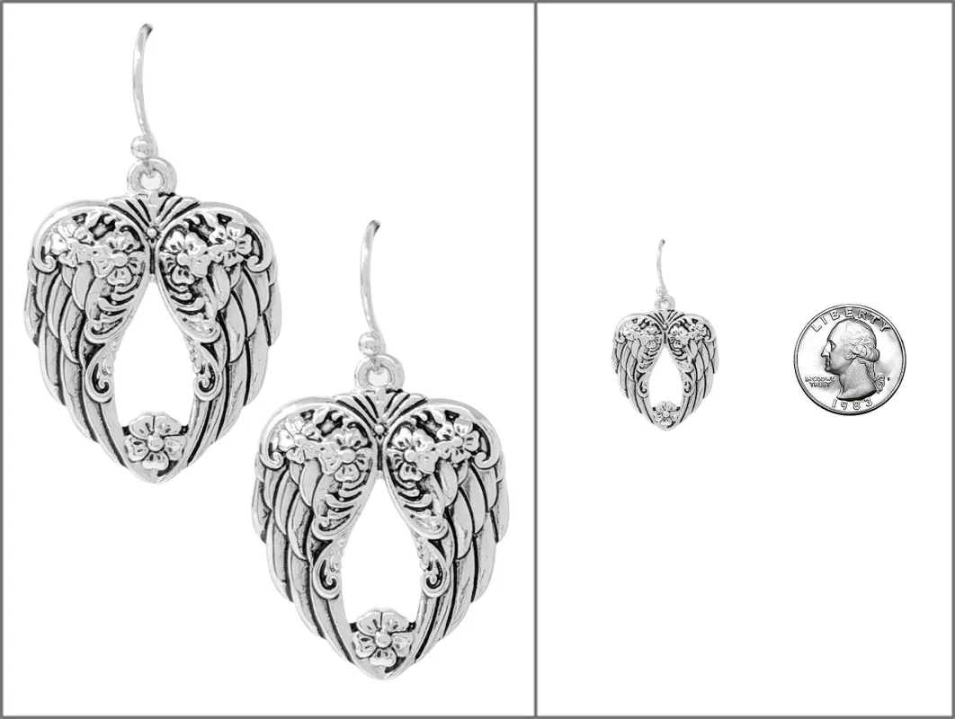 SILVER WHING EARRINGS ( 4843 AS ) sold by Oh My Jewelry