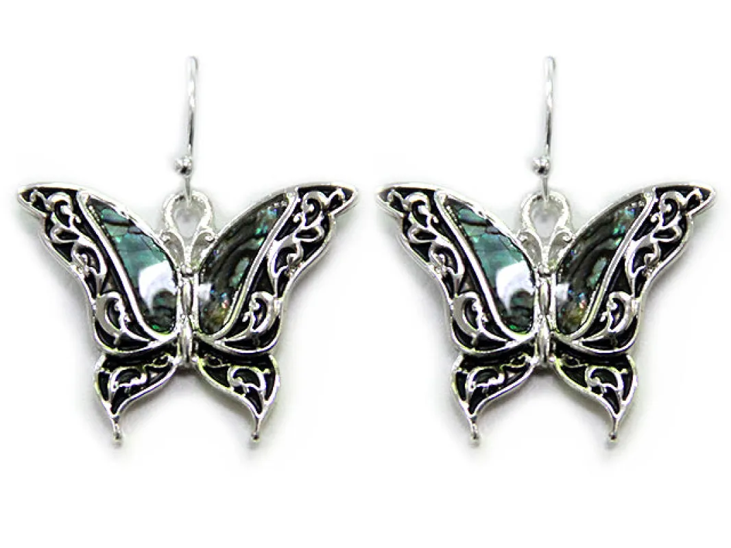 SILVER EARRINGS BUTTERFLY EARRINGS ( 1410 SAV ) sold by Oh My Jewelry