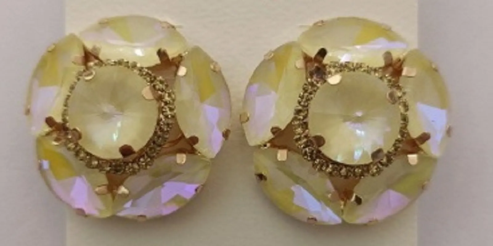 GOLD EARRINGS YELLOW STONES ( 062 2YE ) sold by Oh My Jewelry