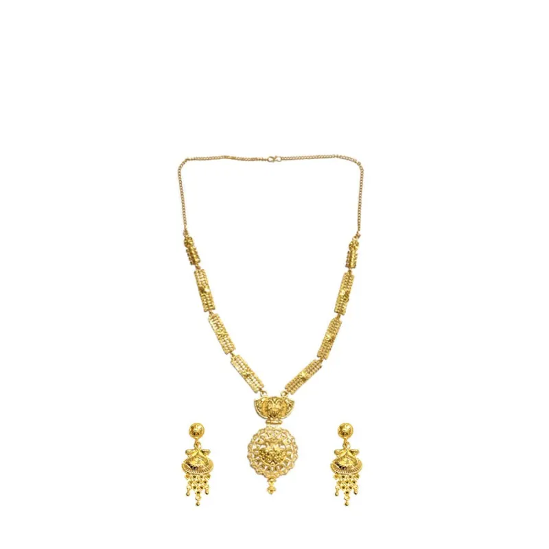 GOLD NECKLACE SET DANGLING ( 1593 ) sold by Oh My Jewelry