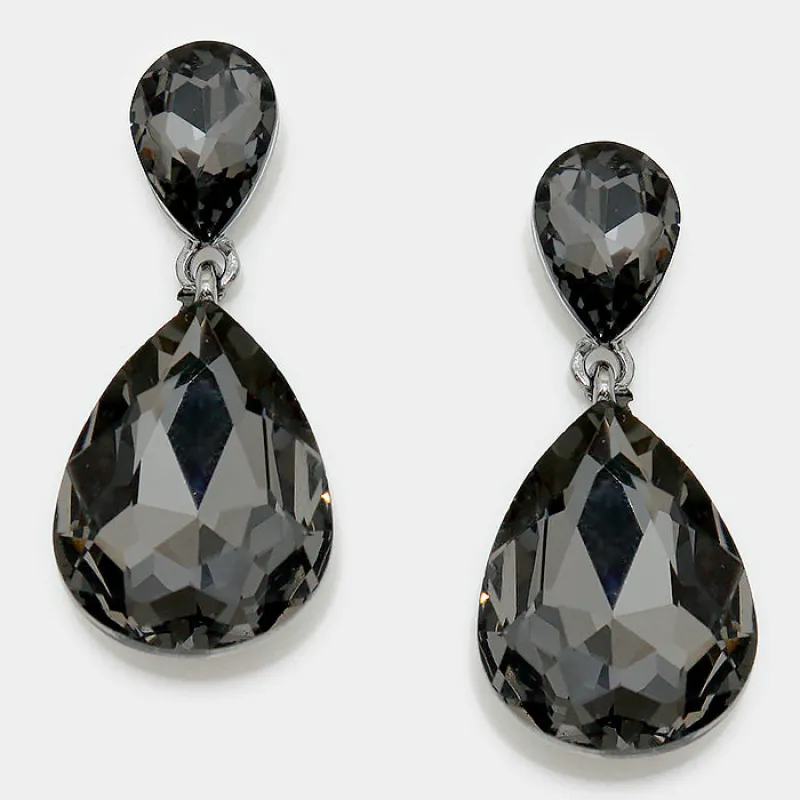 HEMATITE STONE EARRINGS ( 2337 HT ) sold by Oh My Jewelry