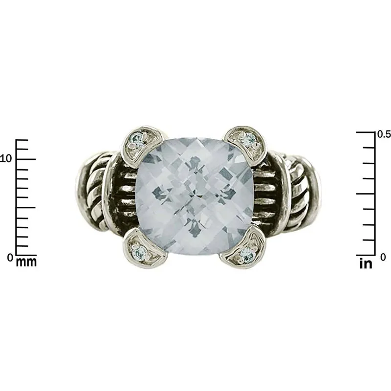 SILVER GOLD RING CLEAR CZ CUBIC ZIRCONIA STONE ( 3069 ) sold by Oh My Jewelry