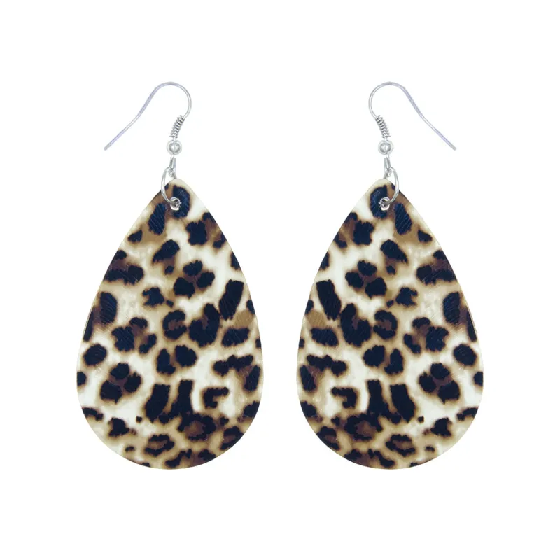 DANGLING SILVER ANIMAL PRINT EARRINGS ( 27066 BER ) made by Rebecca Minkoff