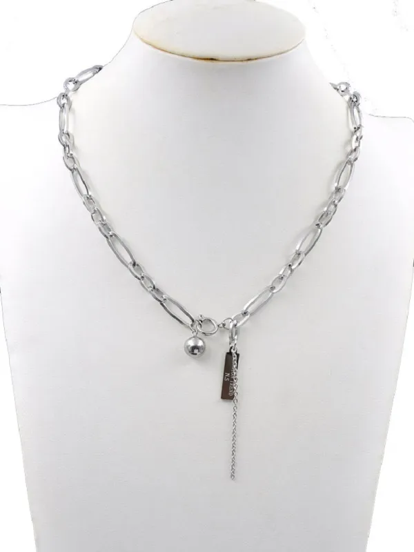 SILVER CHAIN NECKLACE ( 223414 SNK ) sold by Oh My Jewelry
