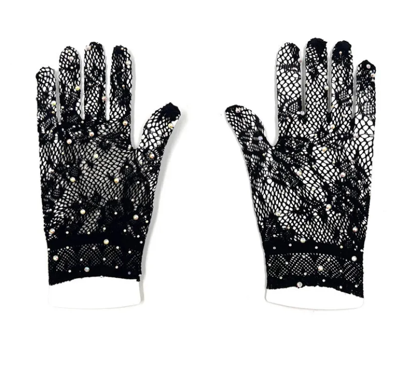 BLACK SATIN GLOVES STONES ( 0027 BKX ) sold by Oh My Jewelry