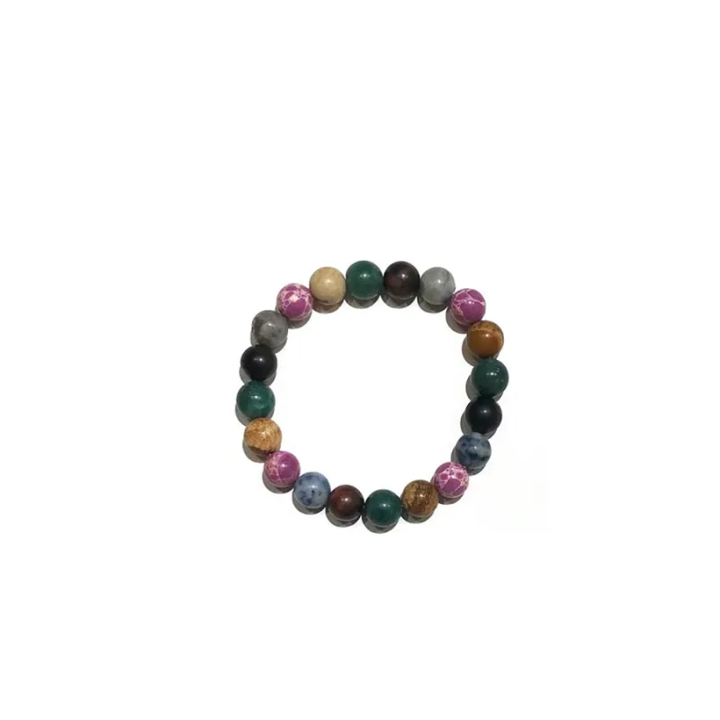 LIGHT MULTI COLOR BALL STRETCH BRACELET ( 35 27 ) sold by Oh My Jewelry