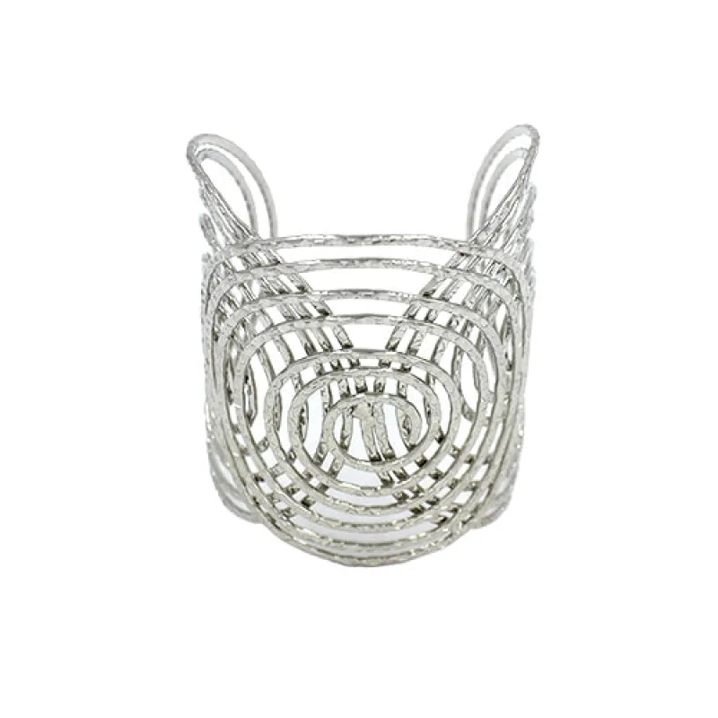 SILVER ARM CUFF BRACELET ( 2078 RD ) sold by Oh My Jewelry