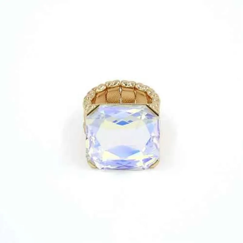 GOLD AB STRETCH RING ( 2007 GDAB ) sold by Oh My Jewelry