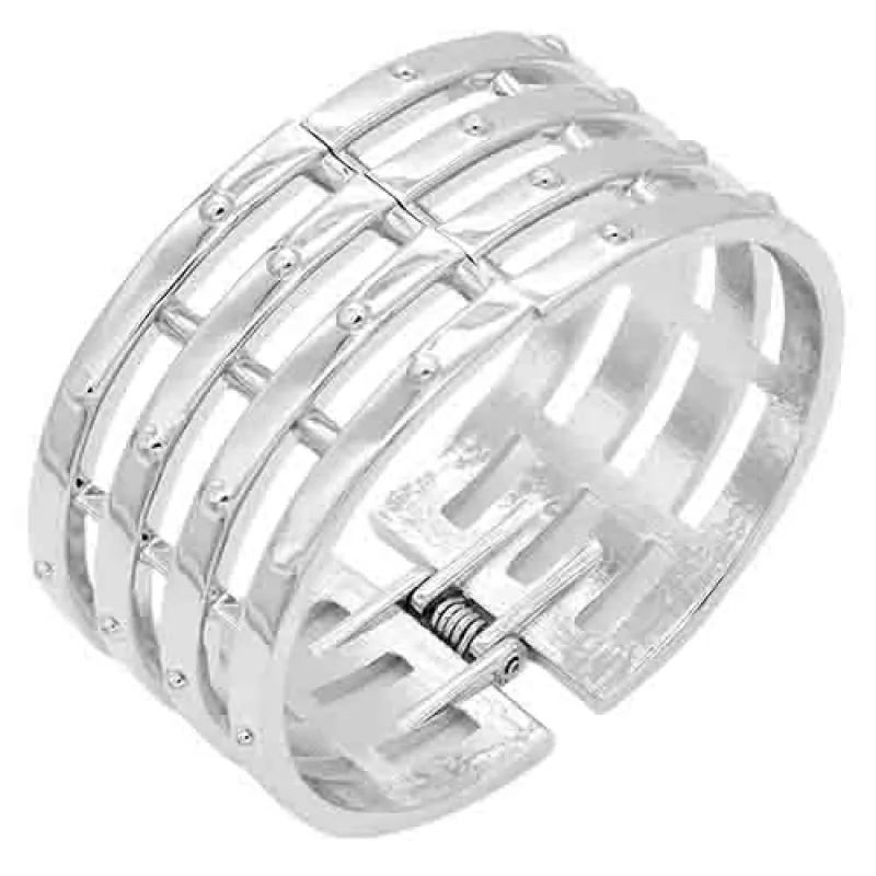 SILVER METAL BANGLE ( 5512 SV ) sold by Oh My Jewelry