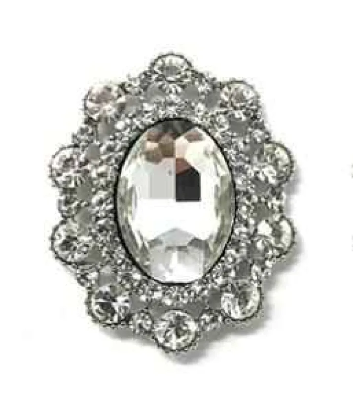 SILVER STRETCH RING CLEAR STONES ( 193 RCL ) sold by Oh My Jewelry