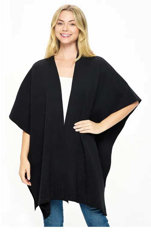 BLACK COLOR BLACK STONES SHAWL ( 0160 BKJ ) sold by Oh My Jewelry