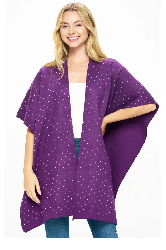 PURPLE SHAWL SILVER STONES ( 0185 PUSI ) sold by Oh My Jewelry