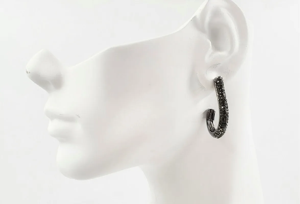 HEMATITE EARRINGS HEMATITE STONES ( 2807 4BK ) sold by Oh My Jewelry