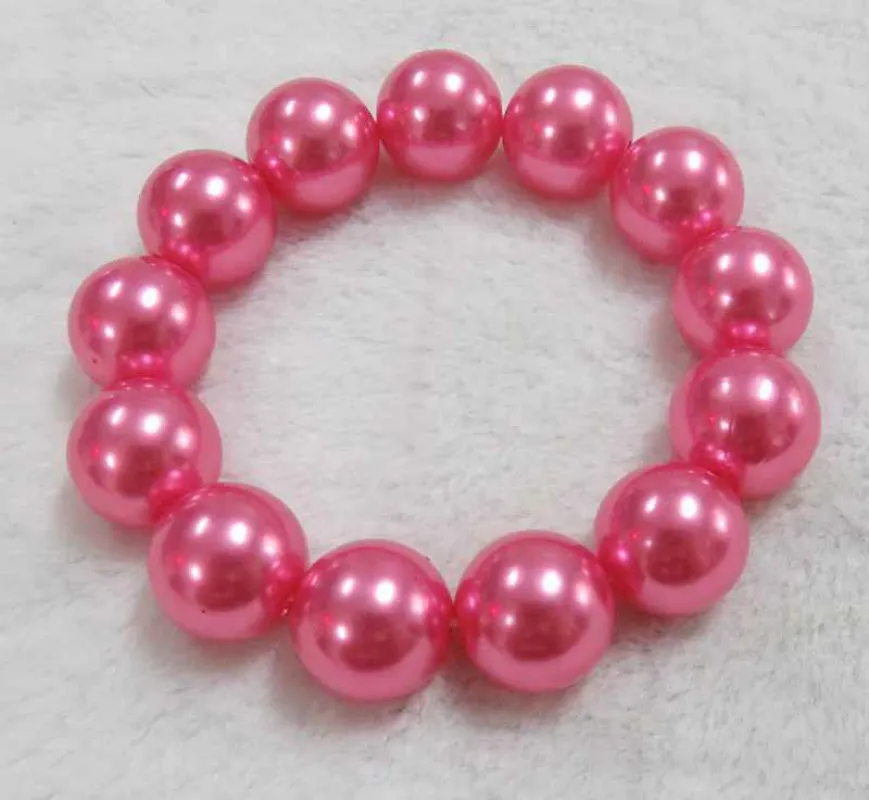 PINK PEARL STRETCH BRACELET(BR602PK) sold by Oh My Jewelry